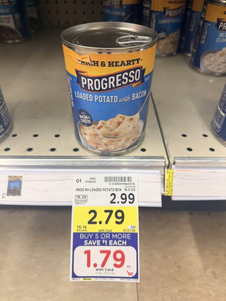 Progresso Soup Kroger Shelf Image