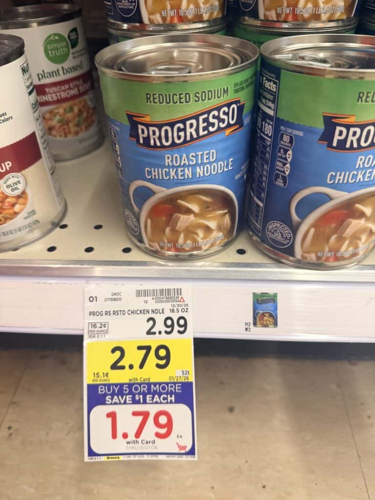 Progresso Soup Kroger Shelf Image