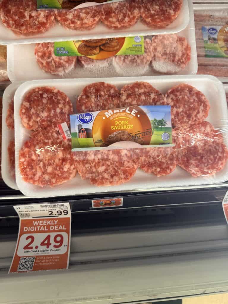 kroger breakfast sausage shelf image