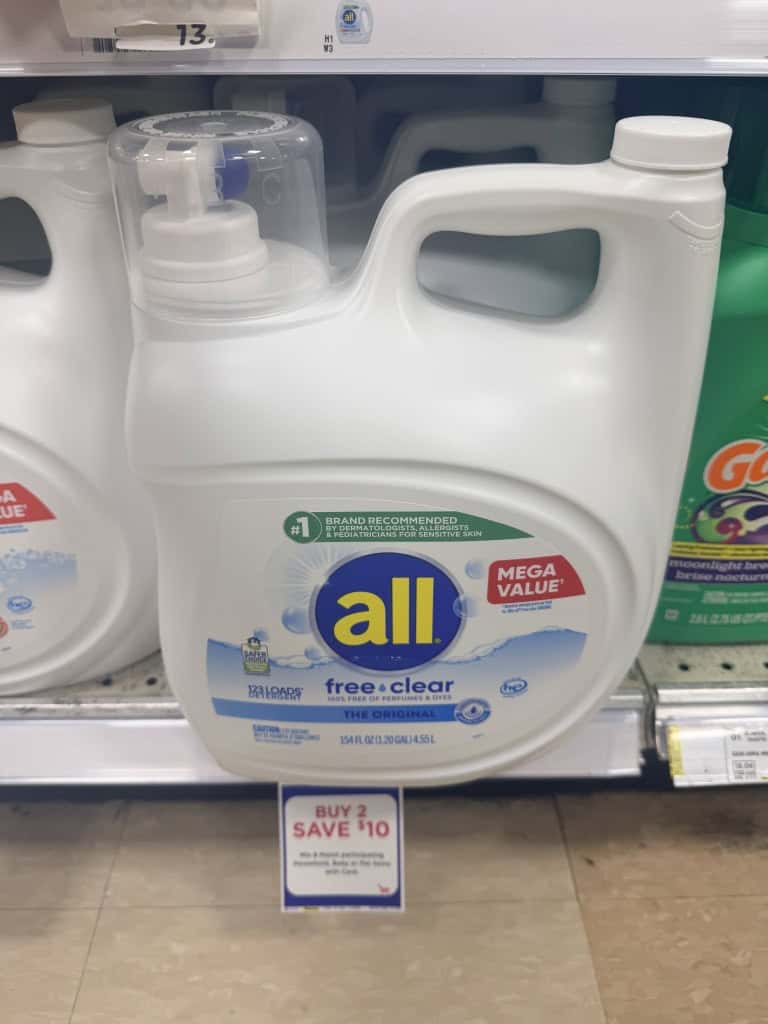 all free clear laundry detergent kroger shelf image