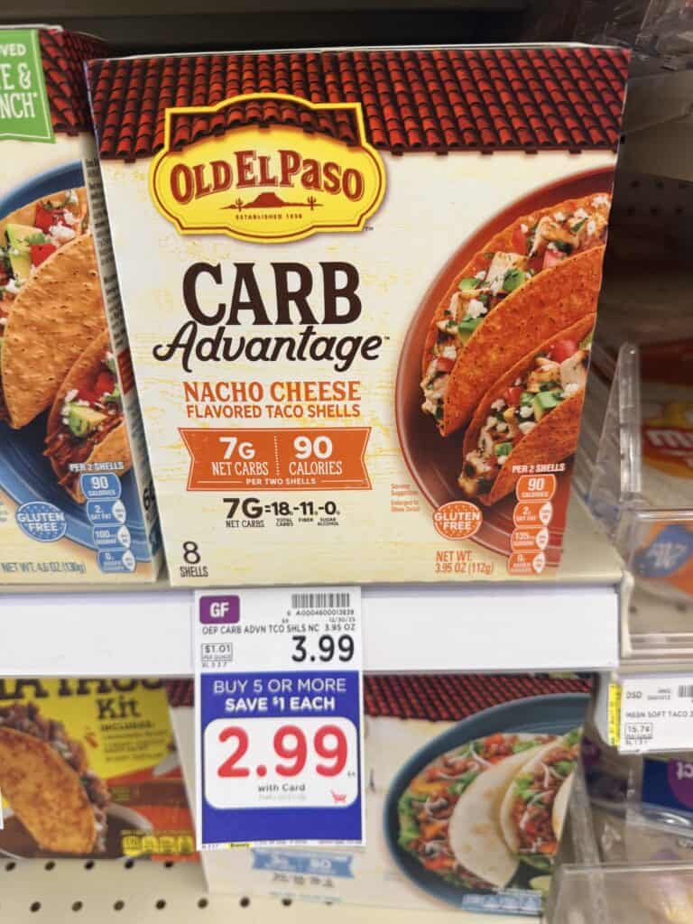 old el paso carb advantage kroger shelf image