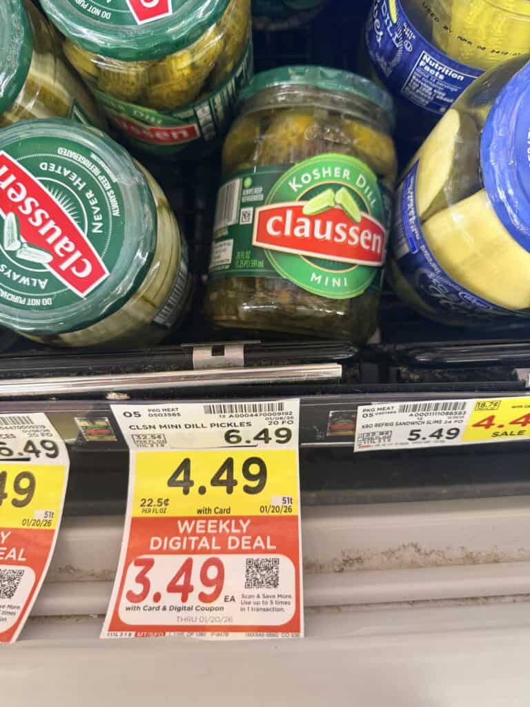 claussen pickles kroger shelf image