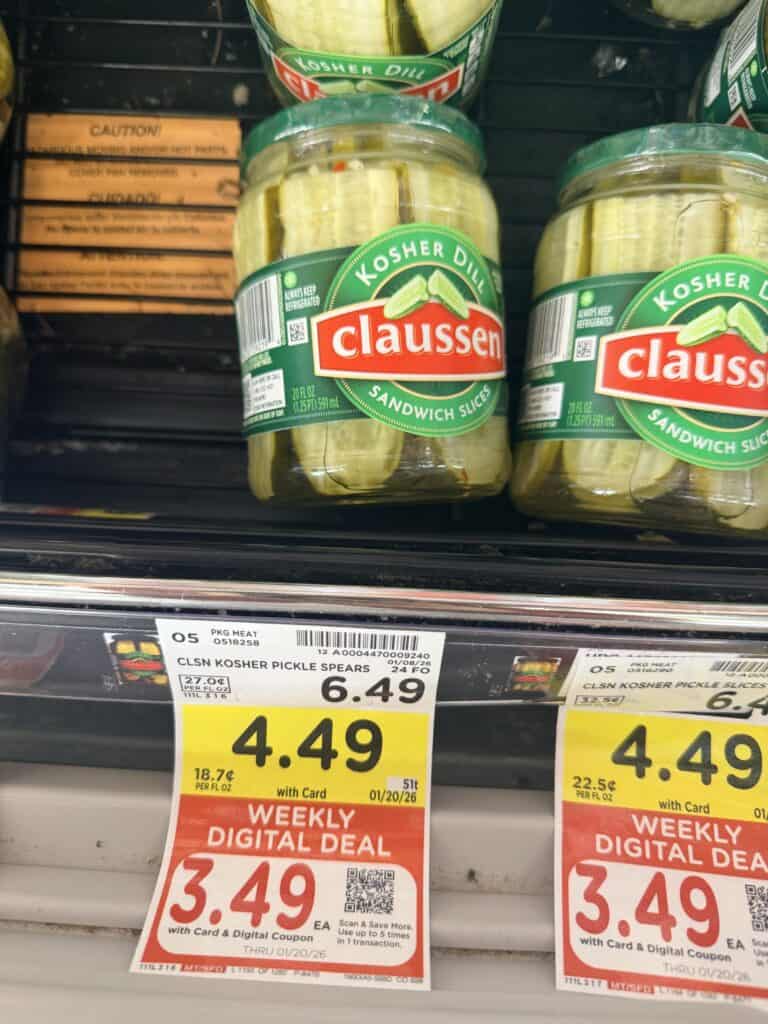 claussen pickles kroger shelf image