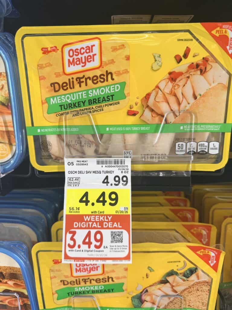 Oscar mayer deli fresh lunch meat kroger shelf image