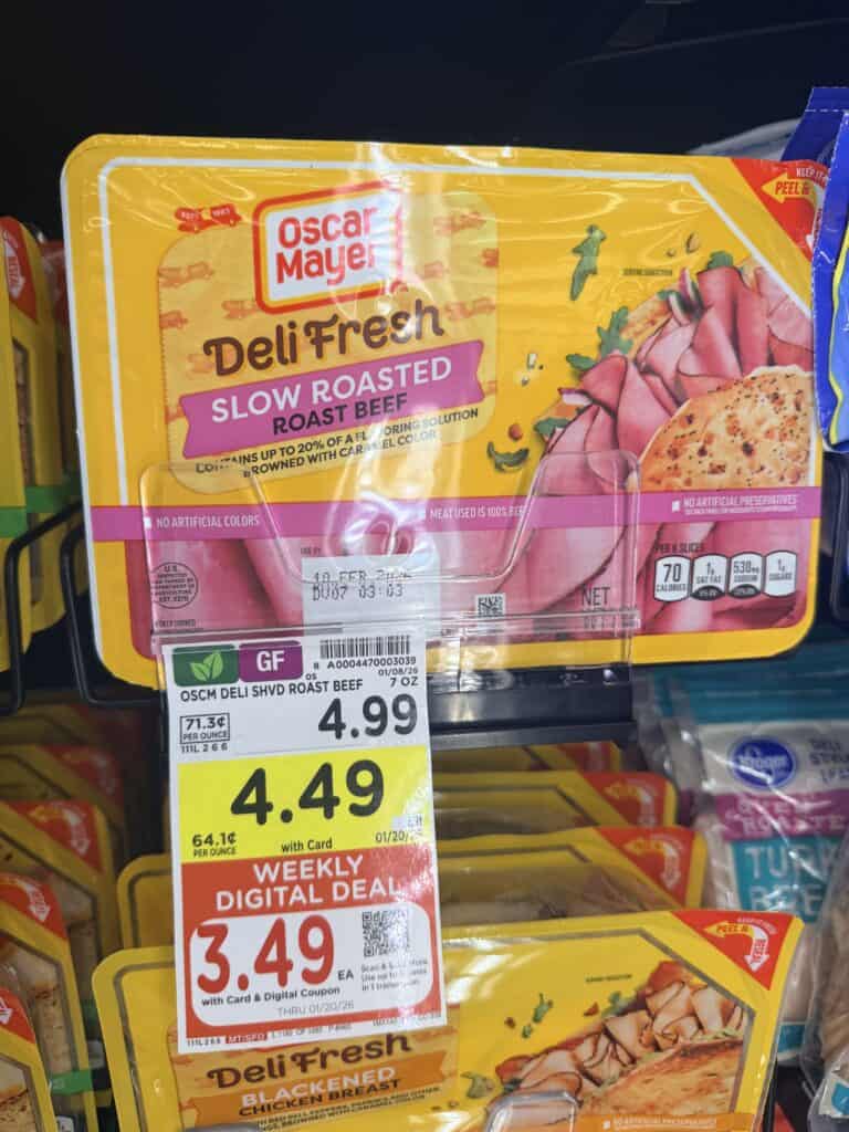 Oscar mayer deli fresh lunch meat kroger shelf image