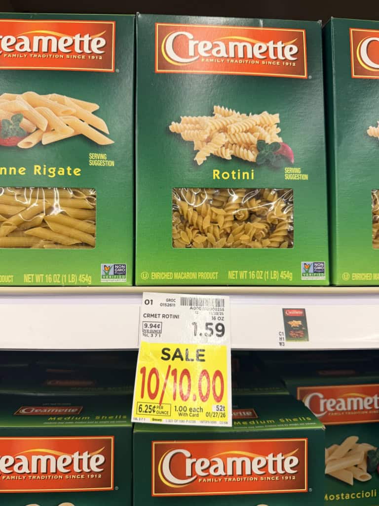 creamette pasta kroger shelf image