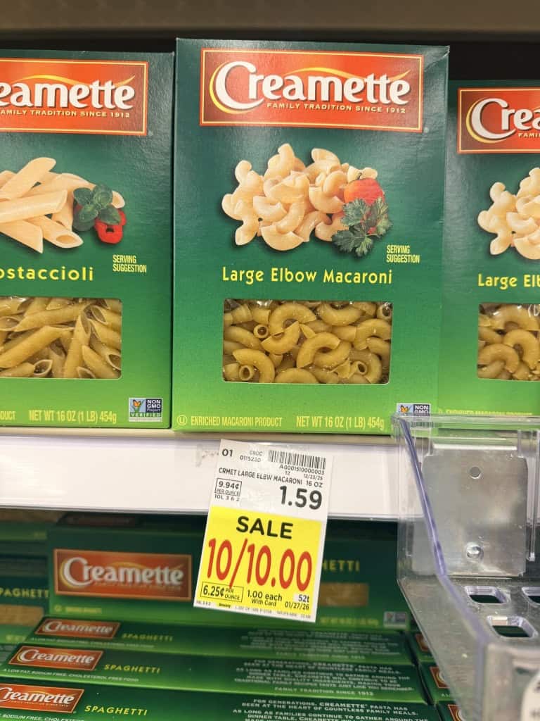 creamette pasta kroger shelf image