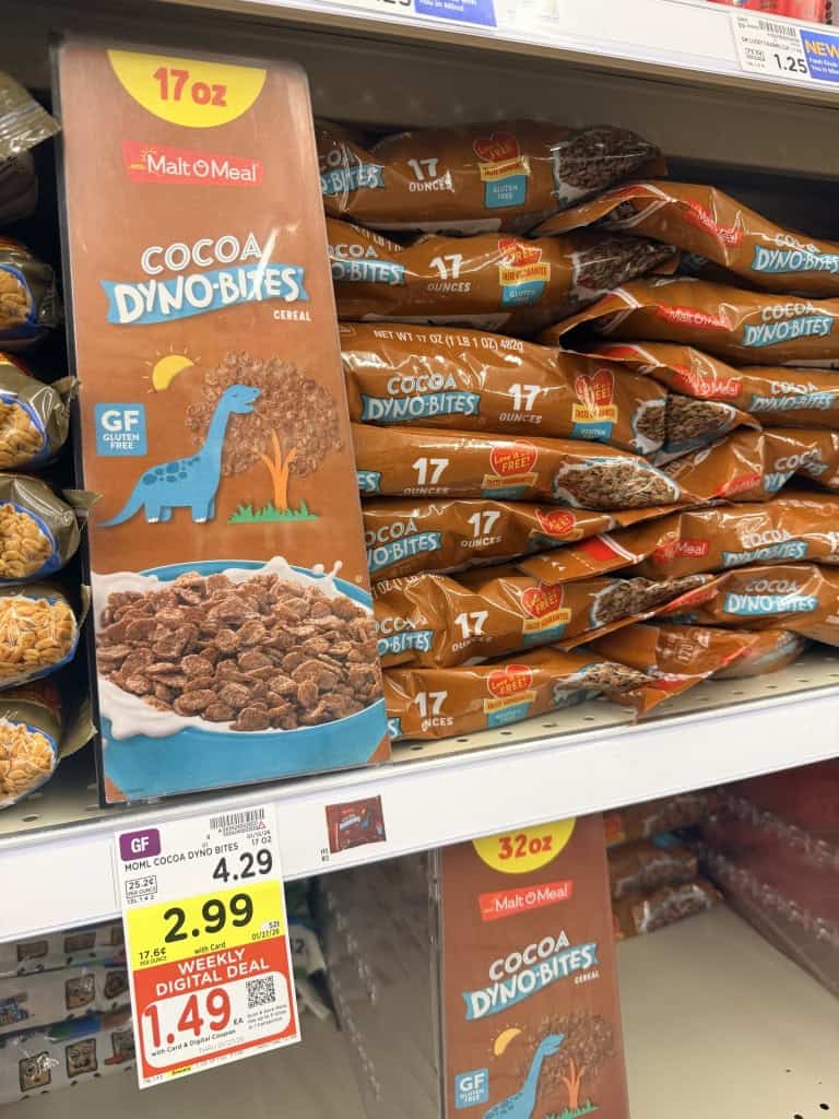 malt-o-meal cereal kroger shelf image