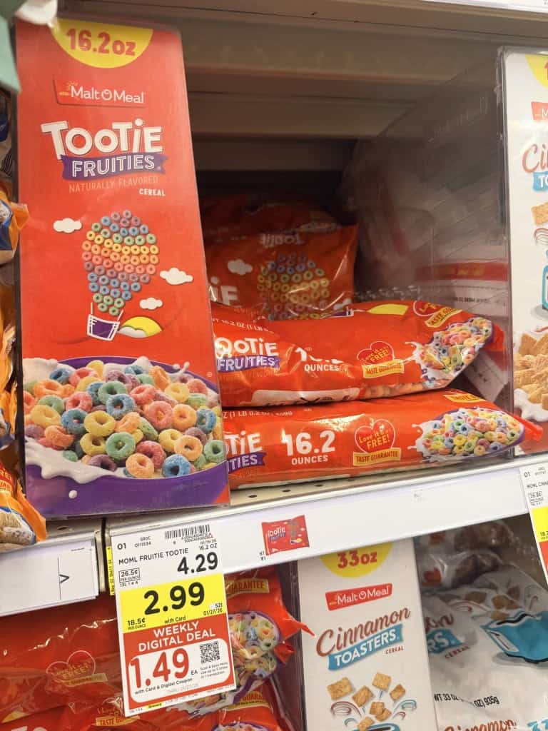 malt-o-meal cereal kroger shelf image