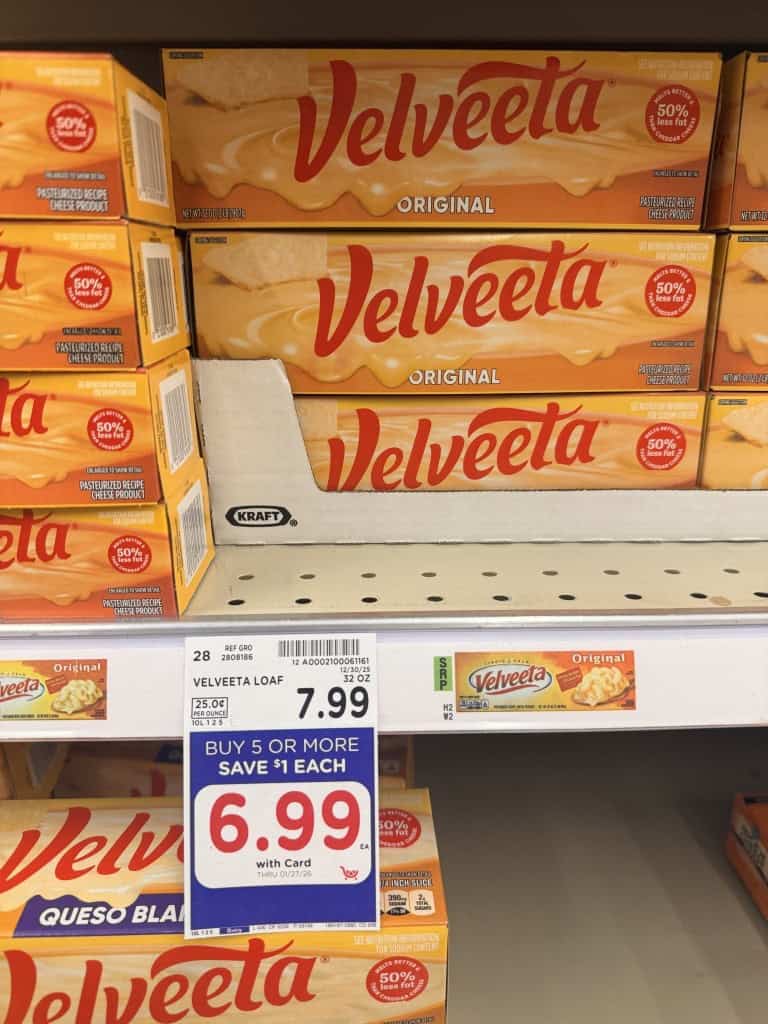 Velveeta Kroger Shelf Image