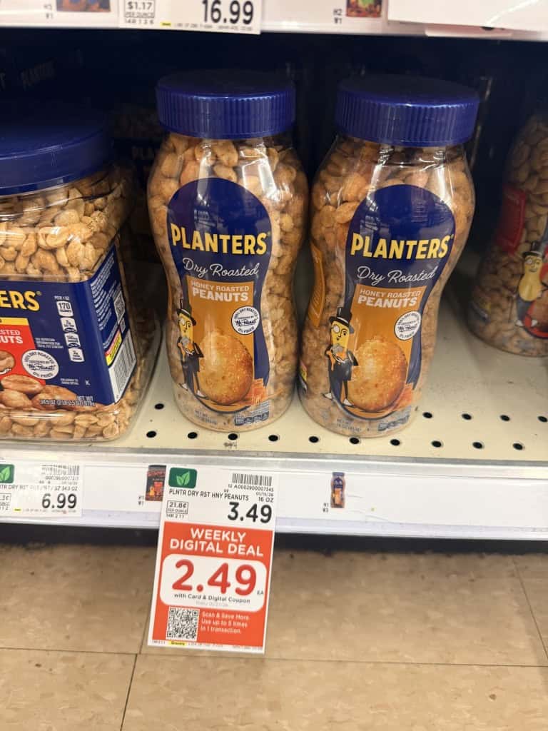 planters nuts kroger shelf image