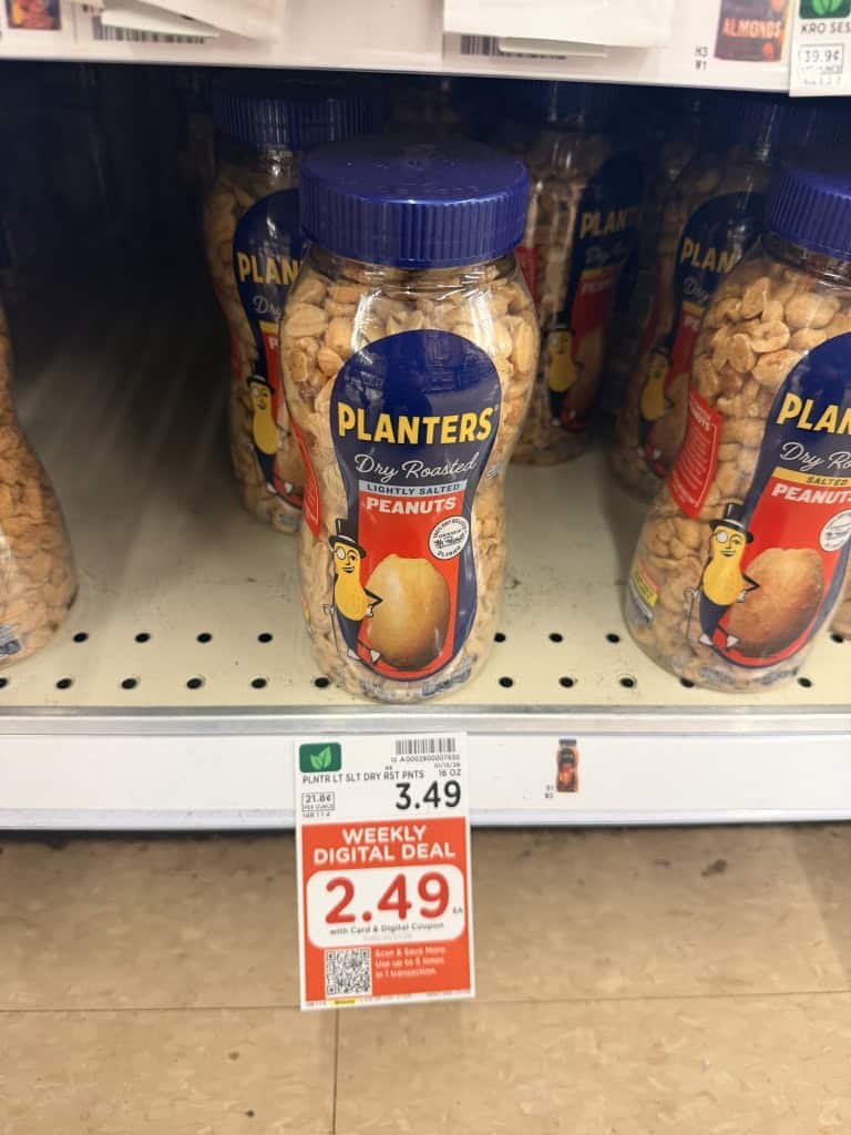 planters nuts kroger shelf image