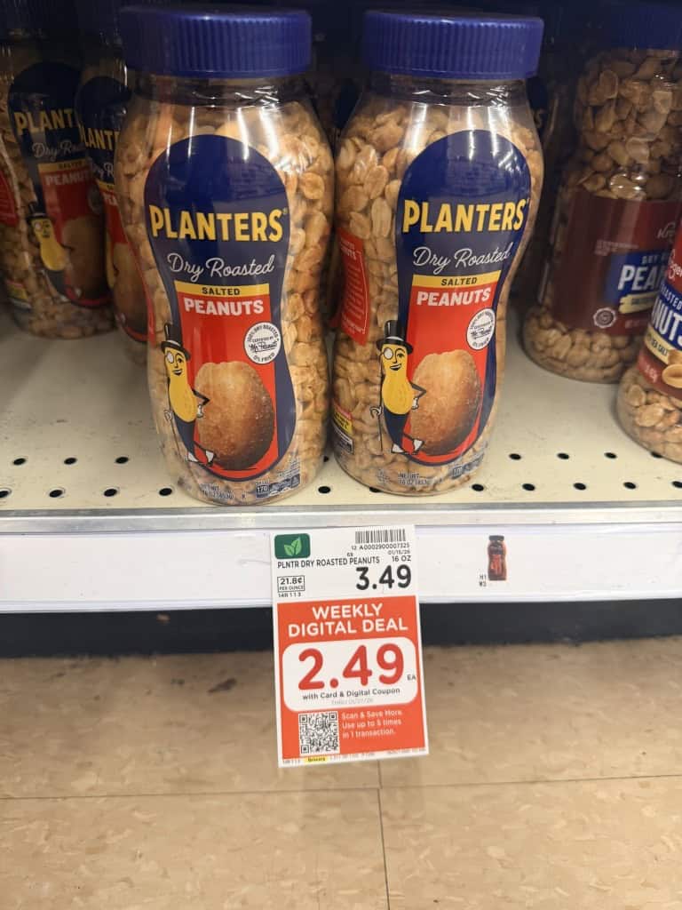 planters nuts kroger shelf image