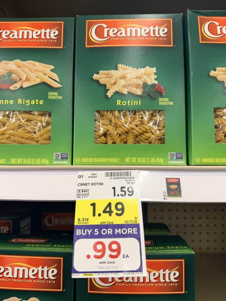 creamette pasta kroger shelf image