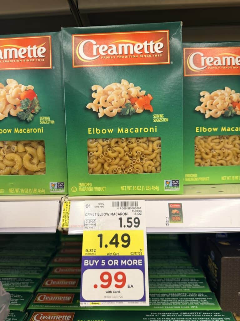 creamette pasta kroger shelf image