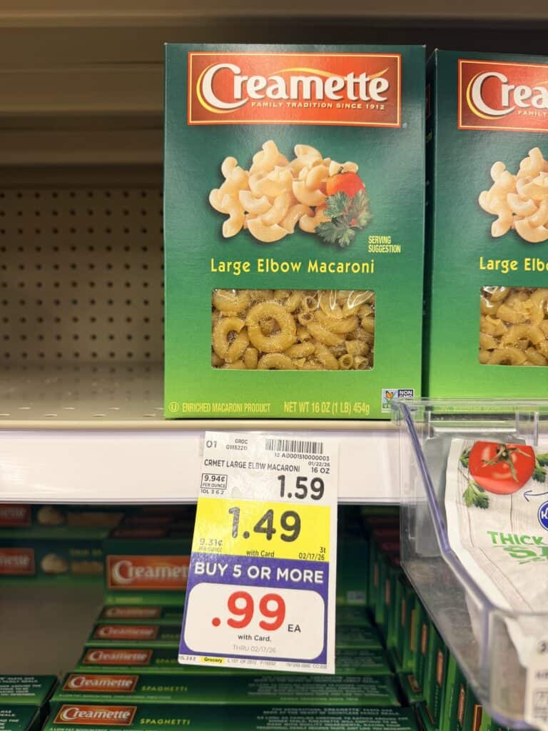 creamette pasta kroger shelf image