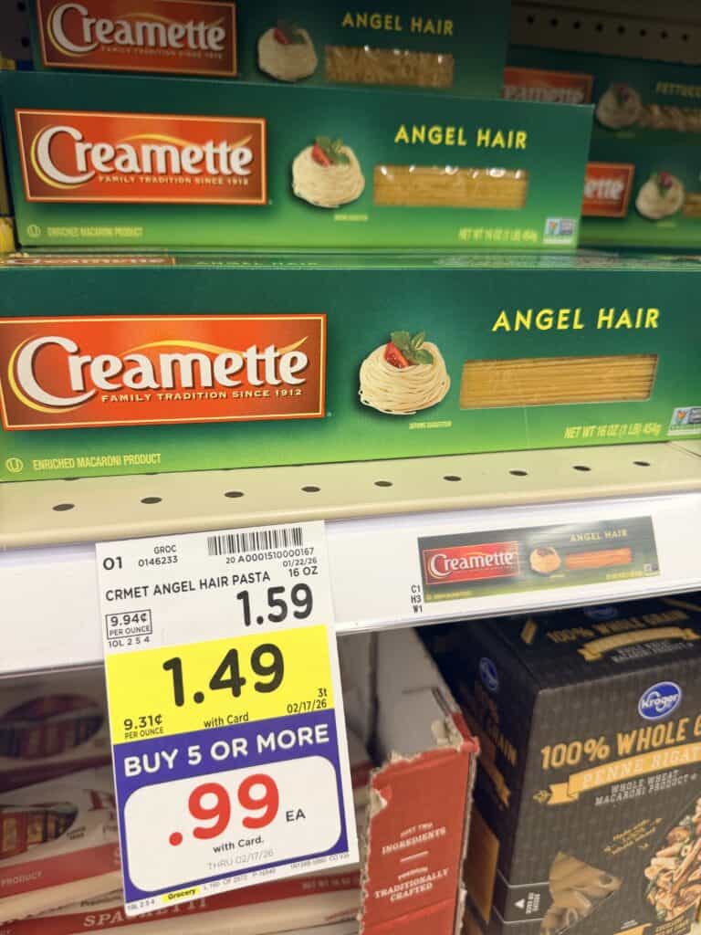creamette pasta kroger shelf image