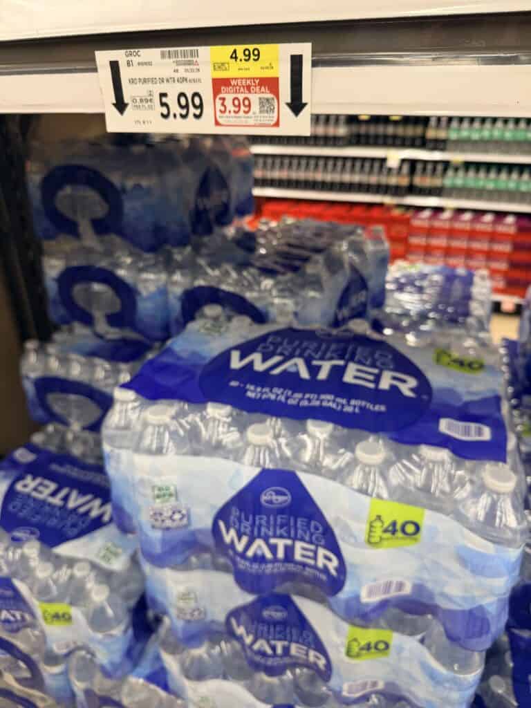 Kroger Water shelf image