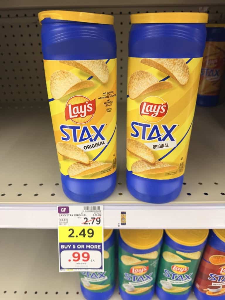 Lay's stax kroger shelf image