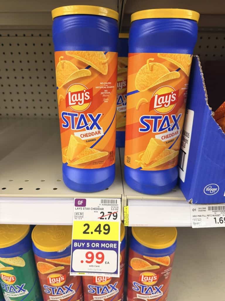 Lay's stax kroger shelf image