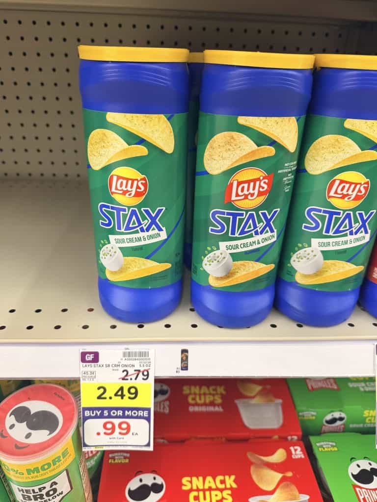 Lay's stax kroger shelf image