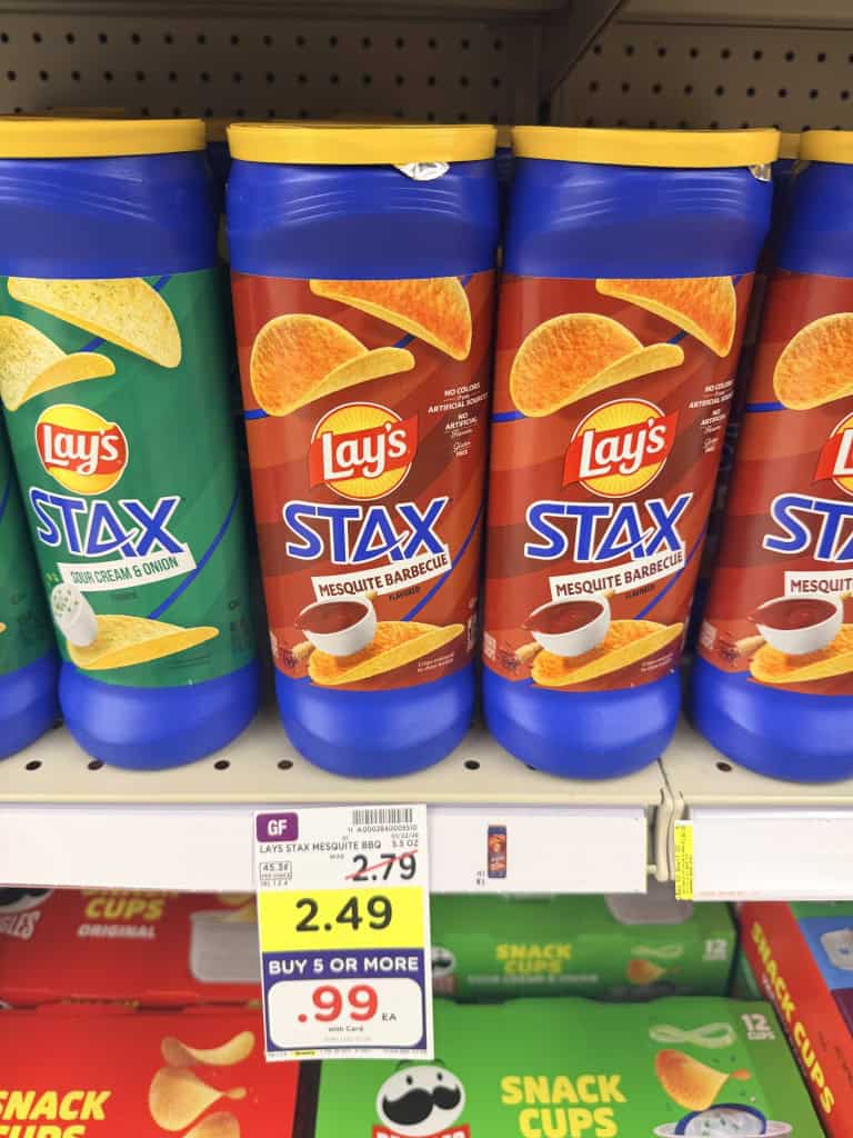 Lay's stax kroger shelf image