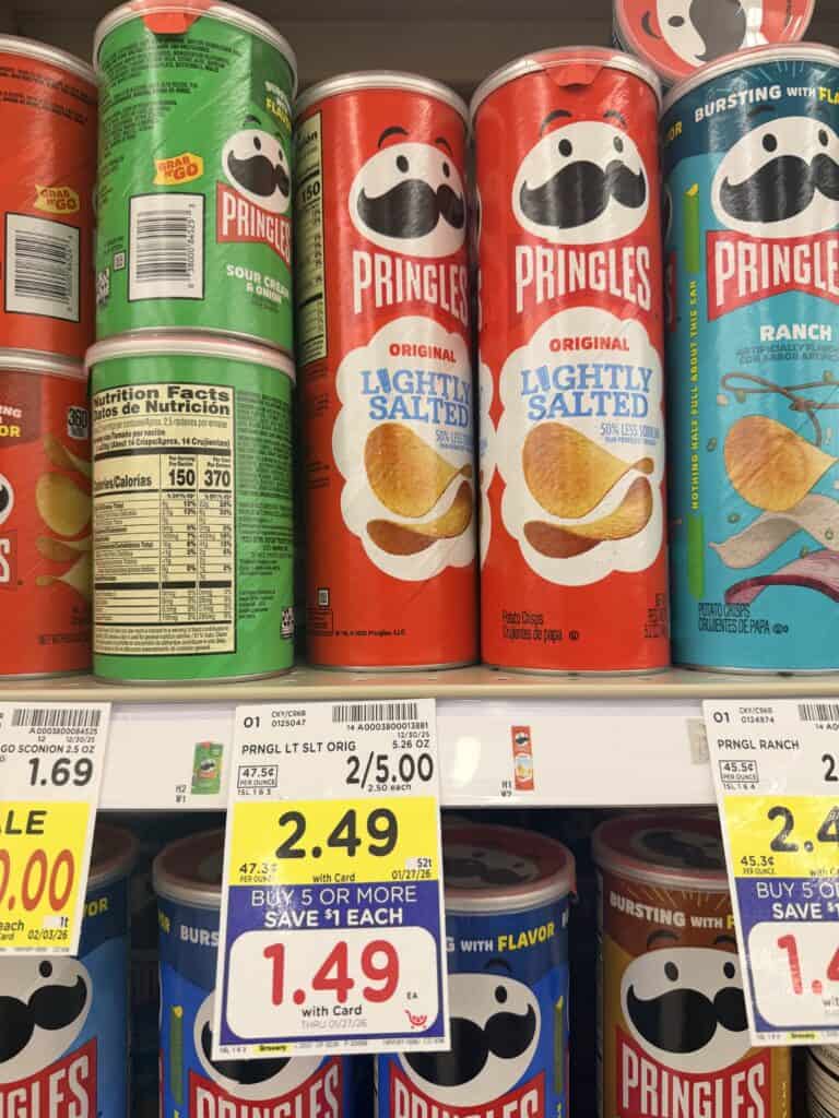 Pringles Kroger Shelf Image