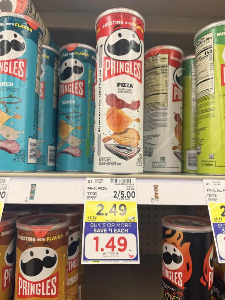 Pringles Kroger Shelf Image