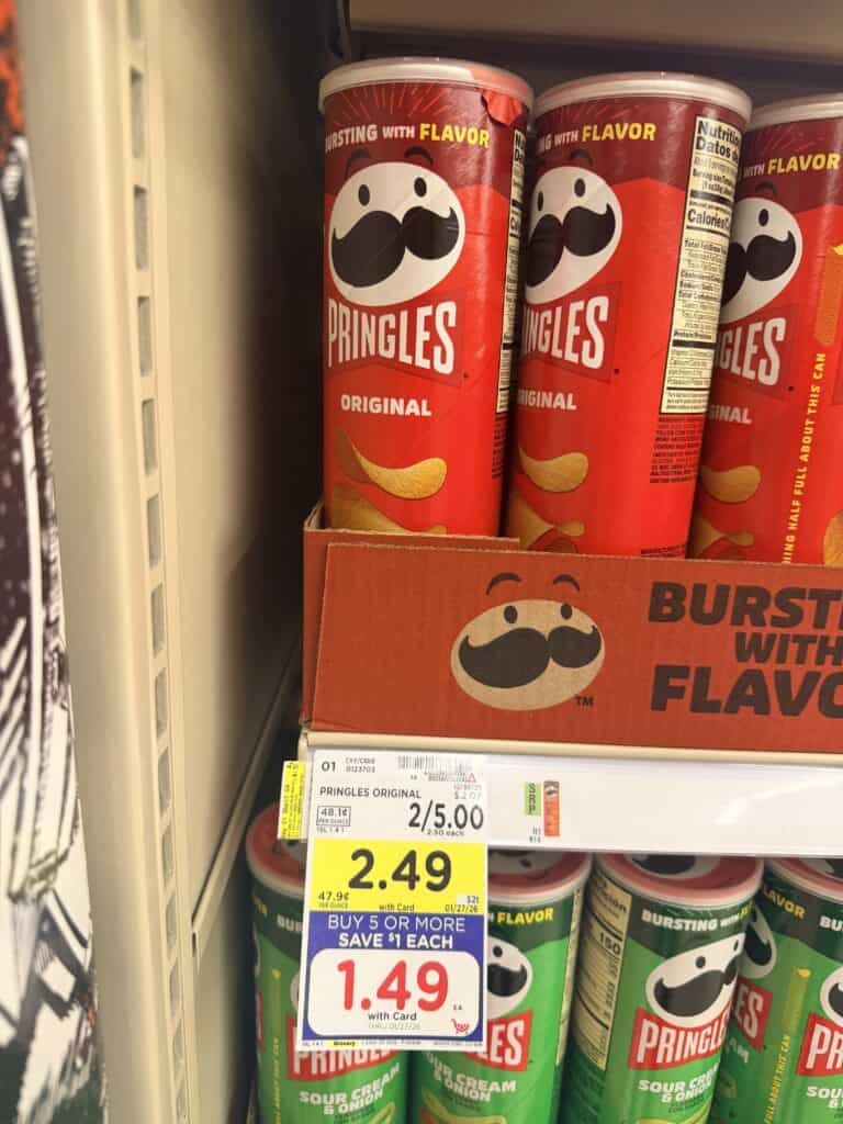Pringles Kroger Shelf Image