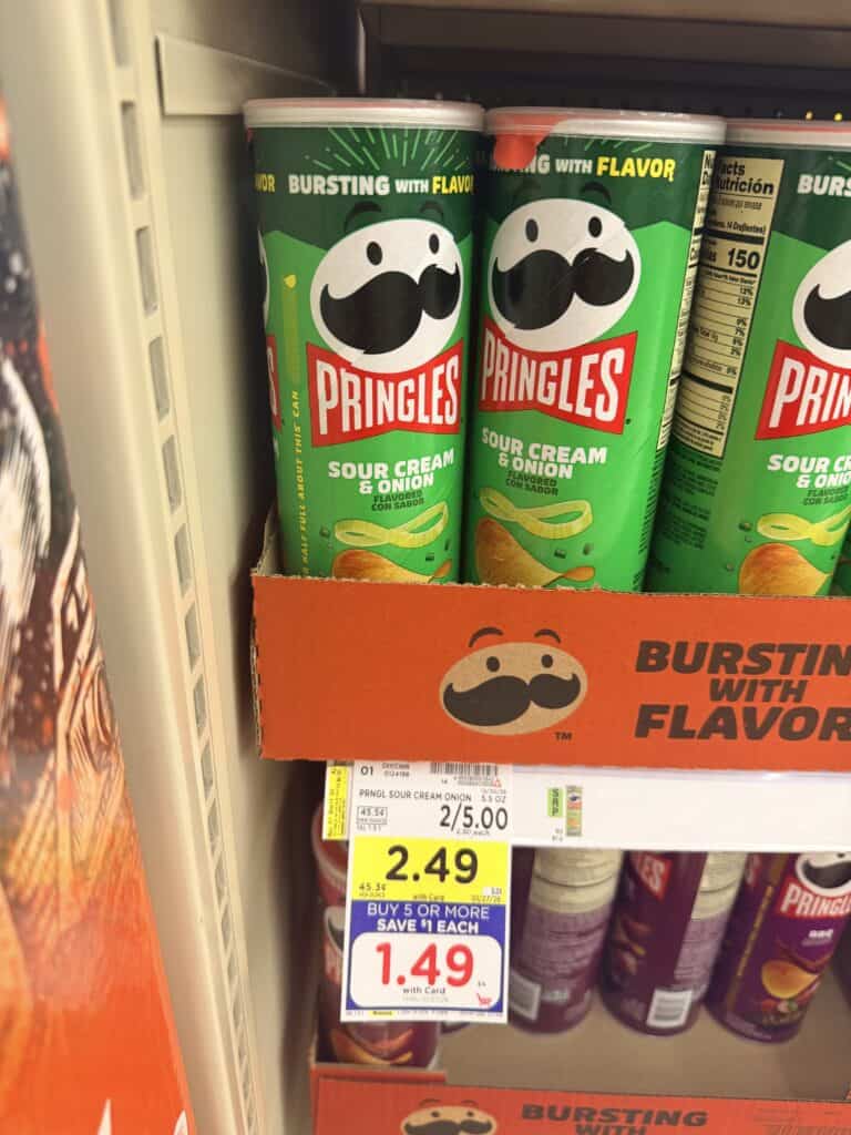 Pringles Kroger Shelf Image