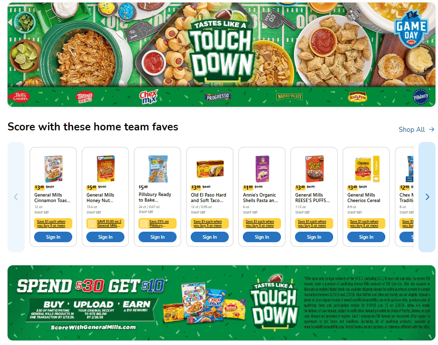 Tastes Like a Touchdown General Mills Kroger