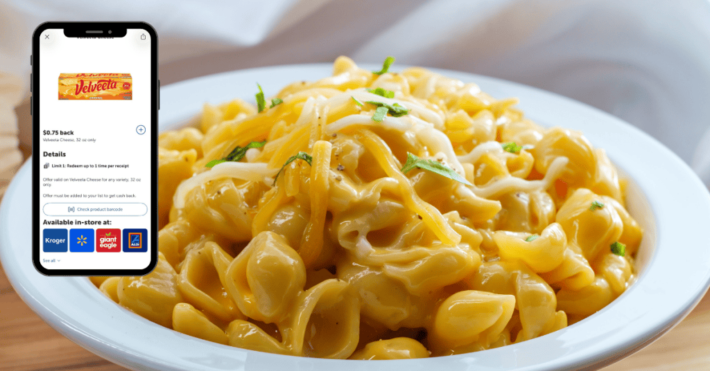 Velveeta block kroger ibotta rebate