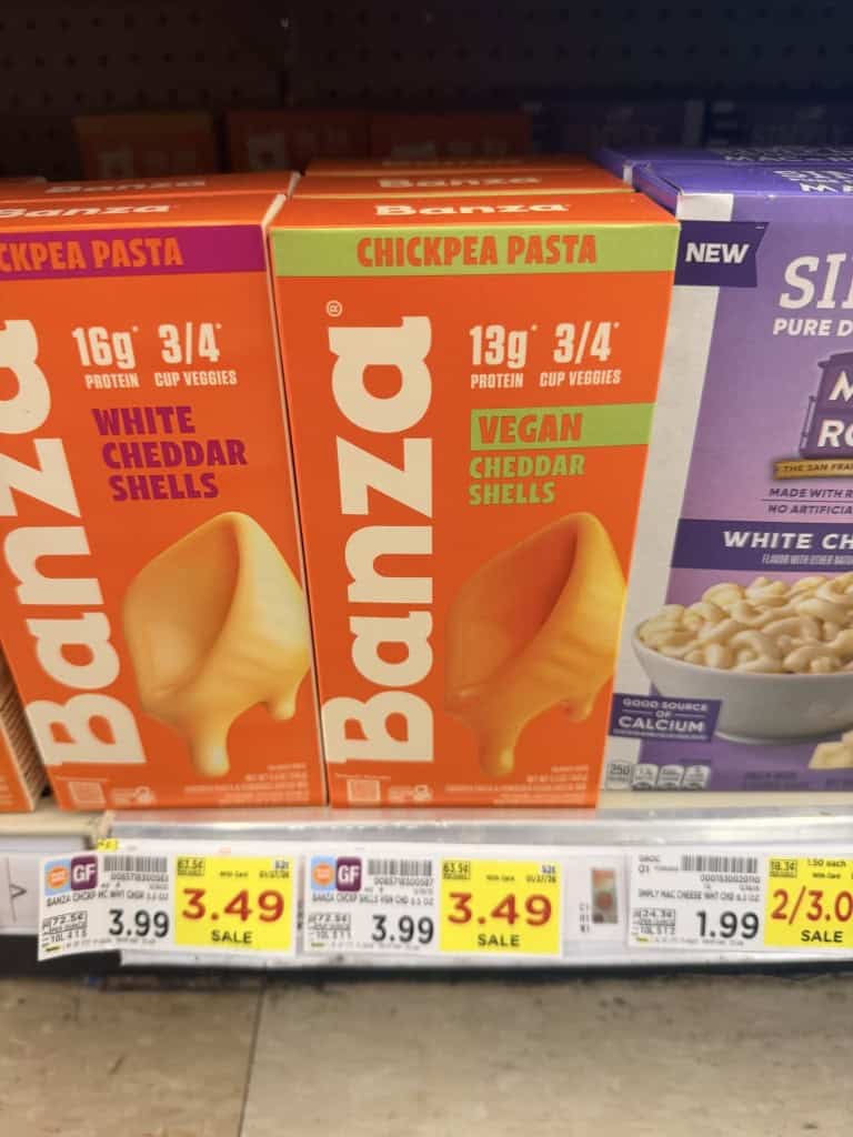 banza mac and cheese kroger shelf image (1)