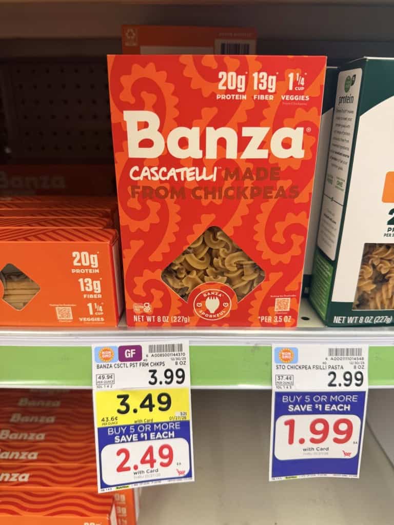 banza pasta kroger shelf image (1)