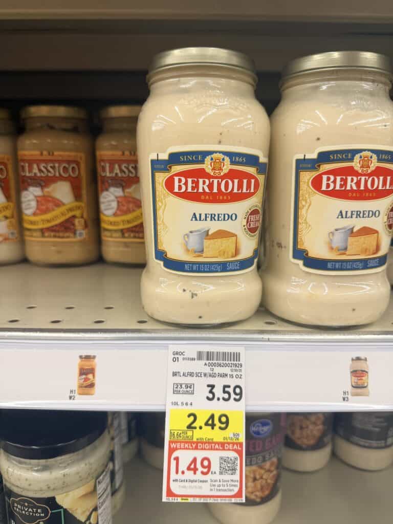 bertolli sauce kroger shelf image (1)
