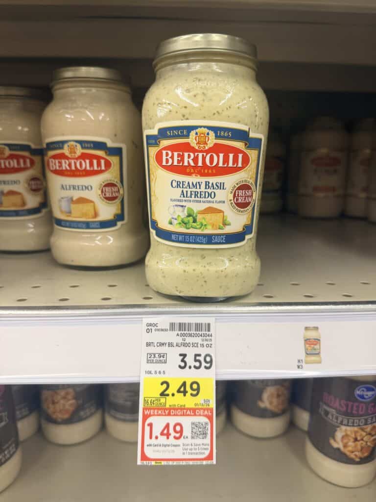 bertolli sauce kroger shelf image (1)