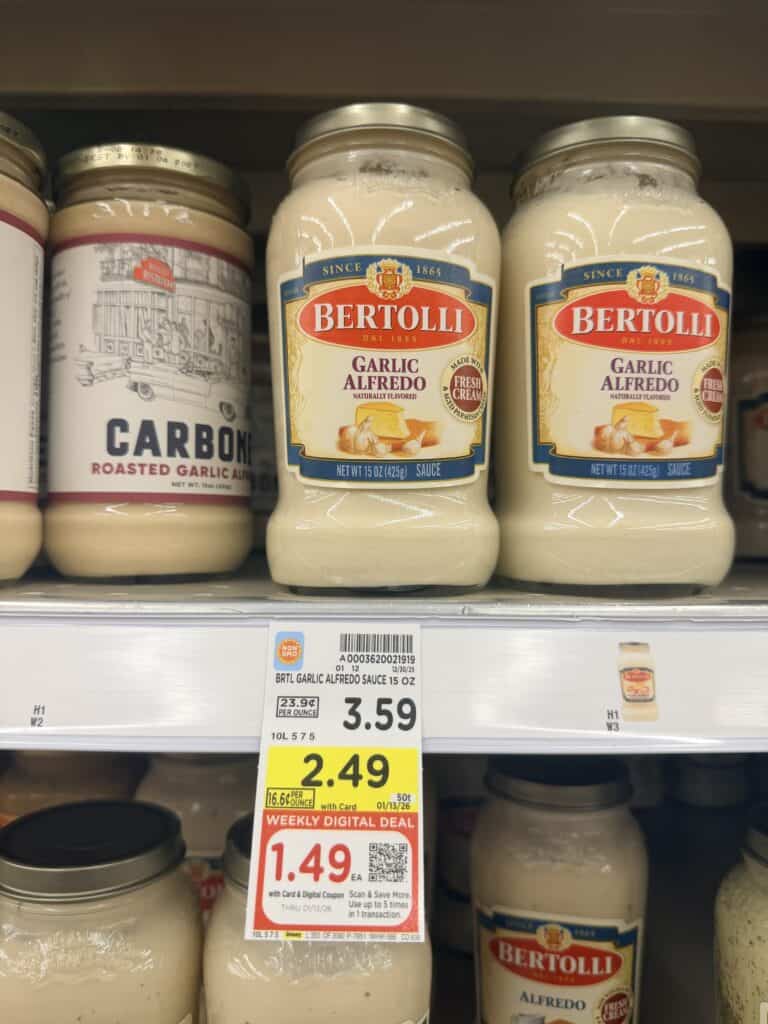 bertolli sauce kroger shelf image (1)