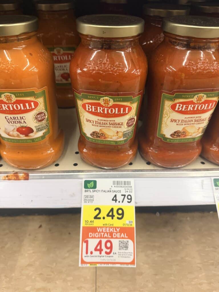 bertolli sauce kroger shelf image (1)