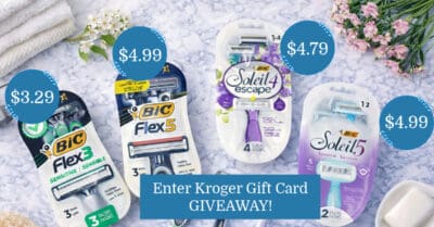 bic disposable razors kroger krazy