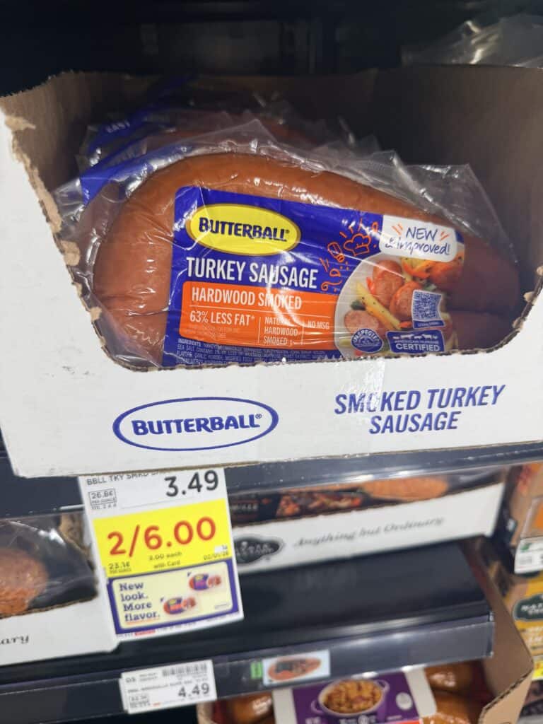 butterball sausage kroger shelf image