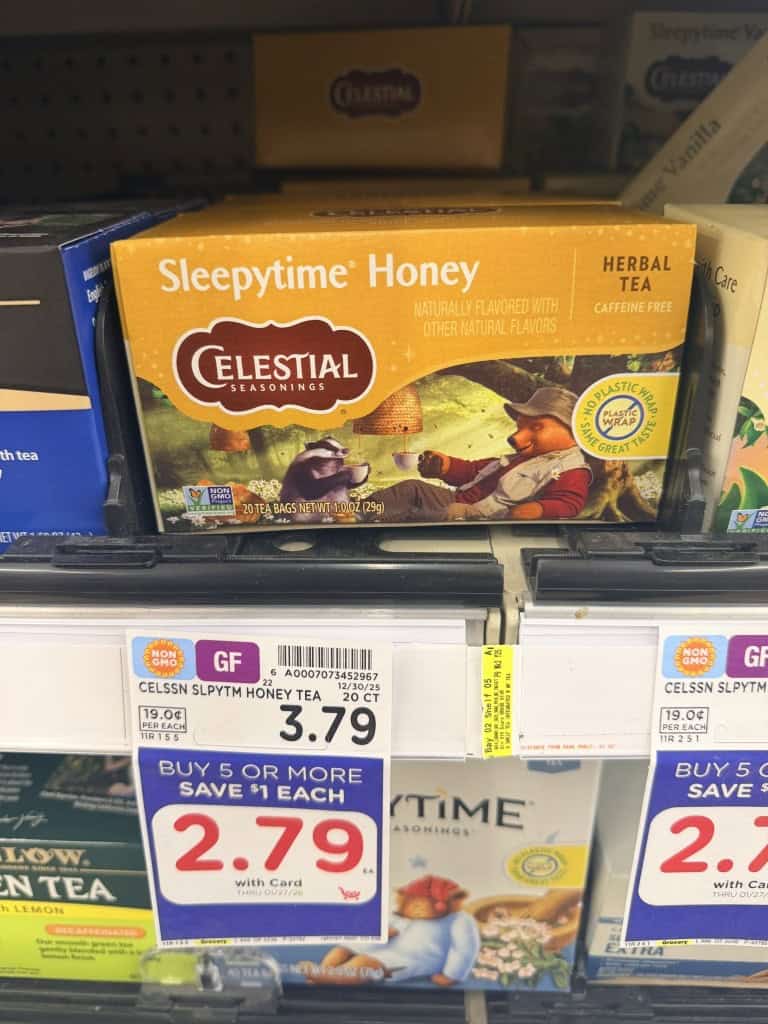 celestial seasonings tea kroger shelf image (1)