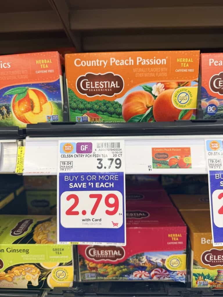 celestial seasonings tea kroger shelf image (1)