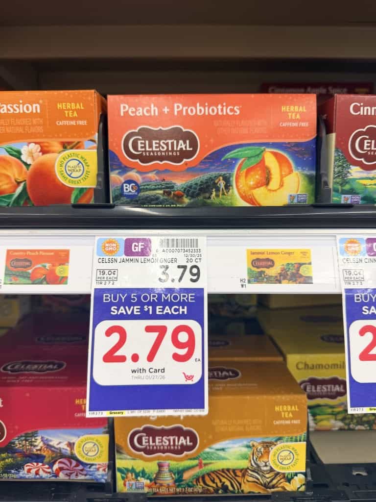 celestial seasonings tea kroger shelf image (1)