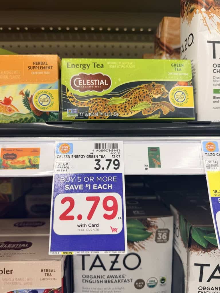 celestial seasonings tea kroger shelf image (1)