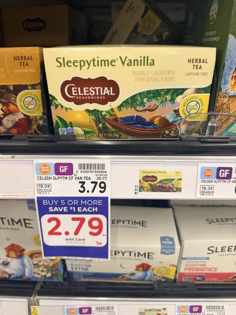 celestial seasonings tea kroger shelf image (1)