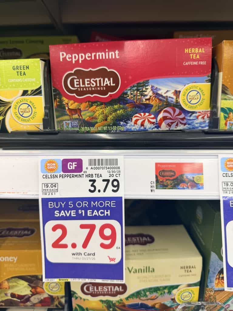 celestial seasonings tea kroger shelf image (1)