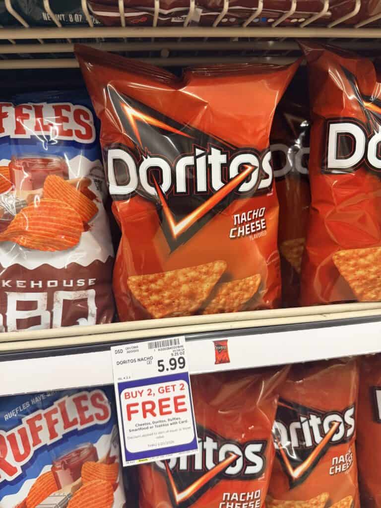 cheetos, ruffles, doritos kroger shelf image (1)