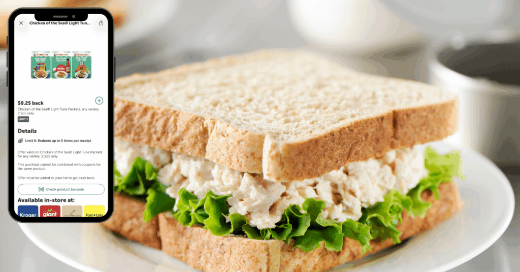 chicken of the sea tuna pouches kroger ibotta rebate