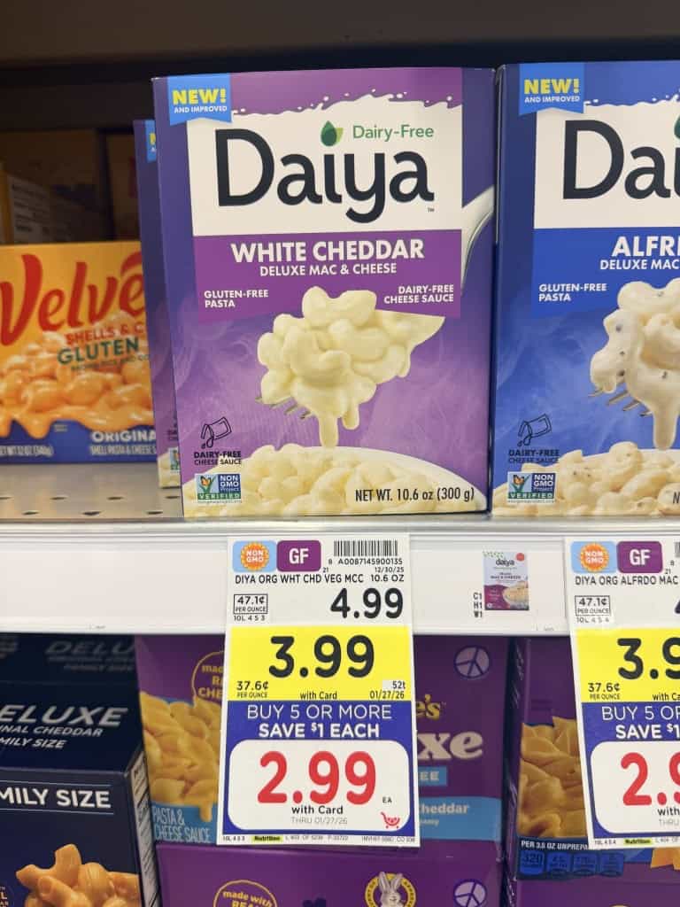 daiya mac and cheese kroger shelf image (1)
