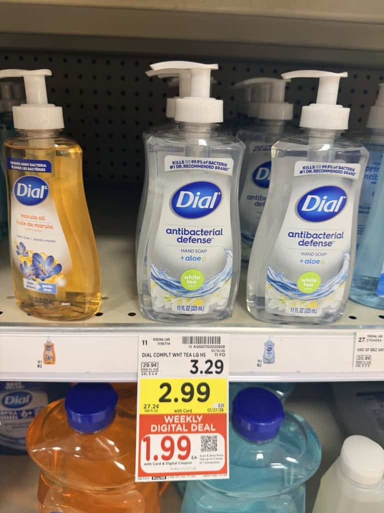 dial hand soap kroger shelf image (1)
